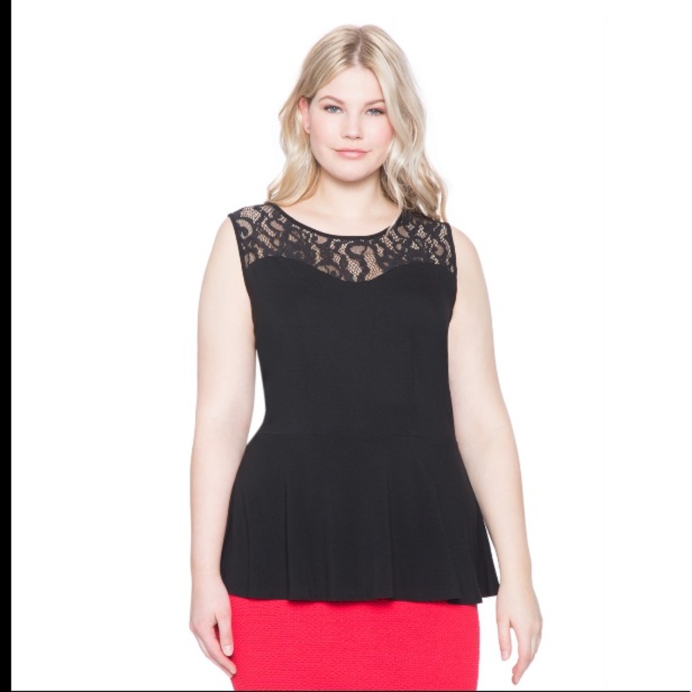 Lace Peplum Top 💖